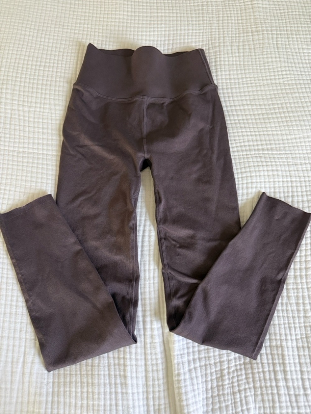 High-Waist Stretch Leggings - Chocolate Brown